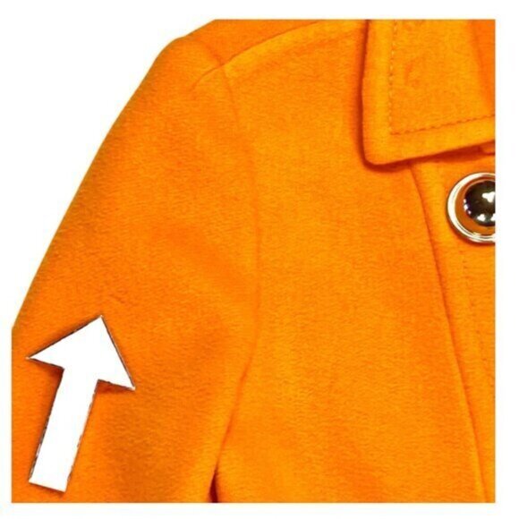 CARLISLE Wool Unlined Double Breasted UNIQUE Pea Coat 8 Chic Modern Preppy Noel - Picture 16 of 16